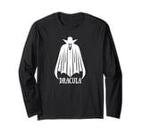 Dracula - Bram Stoker Vampire Halloween Silhouette Long Sleeve T-Shirt