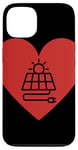 Coque pour iPhone 13 Panneau Solaire En Forme De Coeur Symbole De L'amour