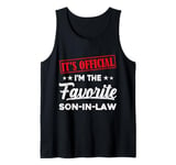 It's Official I'm The Favorite Son In Law Tees Funny Vintage Tank Top