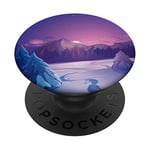 Winter Mountain Pop Mount Socket Night Art Work Pink Sunrise PopSockets PopGrip: Swappable Grip for Phones & Tablets