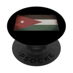 Drapeau vintage du patriote jordanien vieilli PopSockets PopGrip Adhésif