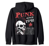 Punks Not Dead, 82 Years Old and Still Punk, Punk Since 1942 Zip Hoodie