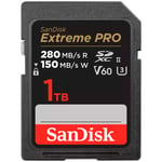 SanDisk Extreme Pro SDXC 1TB V60 280MB/s UHS-II -muistikortti