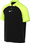 Nike Mens Polo M NK DF Acdpr SS Polo K, Black/Volt/White, DH9228-010, 2XL