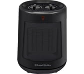 RUSSELL HOBBS RHFH1008B Portable Hot & Cool Ceramic Fan Heater - Black, Black
