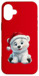 Coque pour iPhone 16 Plus Holiday Polar Bear