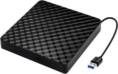 External DVD CD Drive USB 3.0 Portable DVD Burner/Writer/Player for Laptop Exter