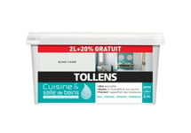 Peinture Cuisine et salle de bains Tollens blanc cassé 2L+20%