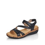 Remonte Femme R6850 Sandale, Noir 01, 38 EU