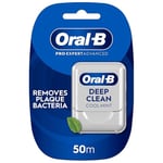 Oral-B Pro-Expert Advanced Waxed Dental Floss,Cool Mint Flavour Dental Tape -50m