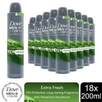 Dove Anti-Perspirant Men+Care Advanced Extra Fresh 72H Protect Deo 200ml,18pk