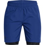 Under Armour Woven 2in1 Treningsshorts Barn - Blå - str. 164 - 176