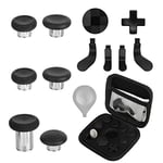 EEEKit 13 in 1 Metal Thumbsticks for Xbox Elite Controller Series 2 Accessories, Replacement Magnetic D-pads and Paddles Trigger Buttons Kit with 6 Joysticks, 4 Paddles, 2 D-Pads, 1 Adjustment Tool