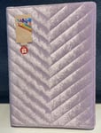 WHSmith Cream Soda Purple Quilted A4 Notebook Ruled Paper Ribbon Page Marker