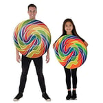 Vuxna flickor Rainbow Candy Fancy Dress Tunika Halloween Dräkt Män 2022 Barn Lollipop Kostym Kids