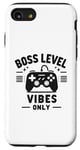 Coque pour iPhone SE (2020) / 7 / 8 Boss Level Vibes Only Gamer Fun