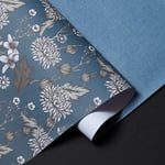 Halvor Bakke Gavepapir - Dahlia blue / Linen blue