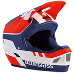 Met Casque Bluegrass Legit Blanc Roj (58-60) Cyclisme Mixte Adulte, Multicolore Rouge