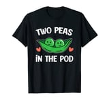 Two Peas In The Pod Powered By Plants Funny Vegetarian T-Shirt