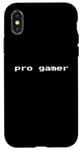 Coque pour iPhone X/XS Pro Gamer - Amusant et minimaliste pixel amateur de jeux vidéo