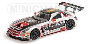 MINICHAMPS - Voiture de courses SLS AMG GT3 MERCEDES BENZ FIA GT1 2012 - 1/18...