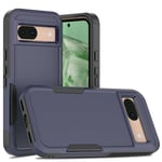 Case for Google Pixel 8a Heavy Duty Rugged Phone Cover Blue Blue