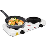 Hot Plate Electric Cooker Double Portable Table Top Kitchen Hob Stove 2000W