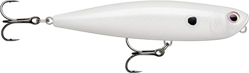 Rapala - Leurre de Pêche Precision Xtreme Pencil Construction Plastique - Leurre Eau Douce Flottant - Profondeur de Nage Surface - Taille 8,7cm / 12g - Fabriqué en Estonie - Pearl White