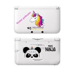 Coque 3DS XL personnalisée prénom panda ninja licorne