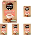 Nescafe Cappuccino Unsweetened Taste Instant Coffee 8 x 14.2g Sachets, 100% Responsibly Sourced Coffee (Pack of 5)