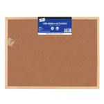 Wooden Frame 60cm x 40cm Cork Board With Pin Bulletin Board Wall Hanging Office