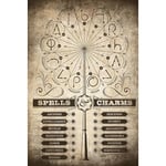 Grupo Erik - Poster Harry Potter Spells & Charms - Deco Maison, Decoration Murale, Affiche Décorative