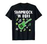 Shamrock N Roll Guitar St Patricks Day Guitarist Musician T-Shirt