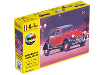 CITROEN 2 CV CHARLESTON Kit complet avec peinture - échelle 1/24 - HELLER 56766