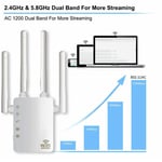 WiFi Range Extender 1200Mbps Repeater Signal Booster Wireless Amplifier Router