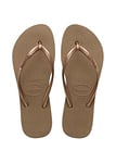 Havaianas Women's Flip-Flop, Rose Gold, 1/2 UK