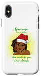 Coque pour iPhone X/XS Cher Père Noël, avant que je ne t'explique à quel point tu sais déjà amusant