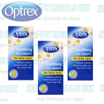 Optrex Eye Drops - Itchy Eyes Pollen Hay Fever - Relieves Irritation - 3x 10ml