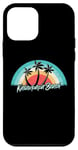 Coque pour iPhone 12 mini Kalaupapa Beach Molokai assorti au coucher du soleil rétro