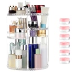 Organiseur de Maquillage, Rotatif à 360°, Rangement Maquillage Acrylique, Make up Organizer 7 Niveaux Réglables pour Commode Chambre à Coucher Salle de Bain