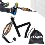 PowrX Portable Tibialis Trainer Set - Black Leg Trainer Resistance Trainer - Sling Trainer - Slitstarkt material tillverkat av PVC, nylon och skum -