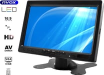 Nvox 7" Hd Av Vga Lcd Nackstöd Eller Fristående Monitor Med Ram 12V