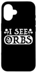 Coque pour iPhone 16 Ghost Hunter | Paranormal Investigator Spirit Hunt UAPs Orbs