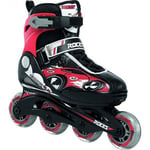 Compy 4.0 Boys Black/Red Childrens Recreational Inline Skate