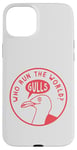 Coque pour iPhone 15 Plus Jeu de mots amusant en forme de mouette : « Who Run The World? Gulls! »