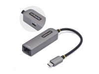 Startech.Com 2.5Gbe Usb-C To Ethernet Adapter - Nätverksadapter - Usb-C 3.2 Gen 1 / Thunderbolt 3 - 10M/100M/1G/2.5 Gigabit Ethernet + Usb-C 3.2 Gen 1 - Rymdgrå