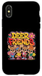 Coque pour iPhone X/XS Design Deer Friends Kids – Animaux adorables