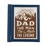 Dad The Man The Myth The Legend Mini Woodcut Keepsake Book Of Quotes Gift Idea