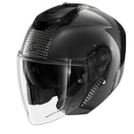 SHARK, Casque Moto Jet RS Jet Carbon IKONIK Black Chrome DKU, S