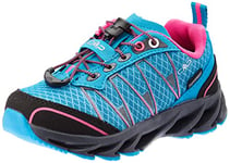 CMP Kids ALTAK Trail Shoes WP 2.0 Chaussure de Course sur Sentier, Turchese-Purple Fluo, 36 EU